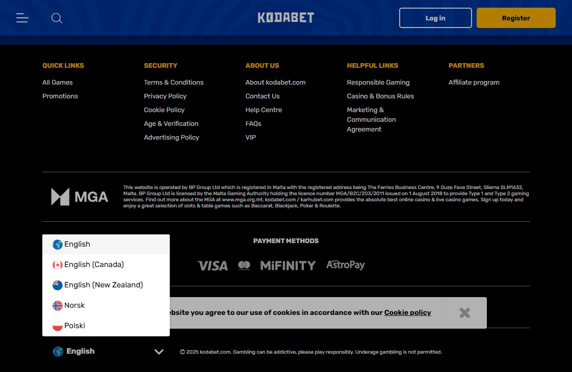 Kodabet Casino